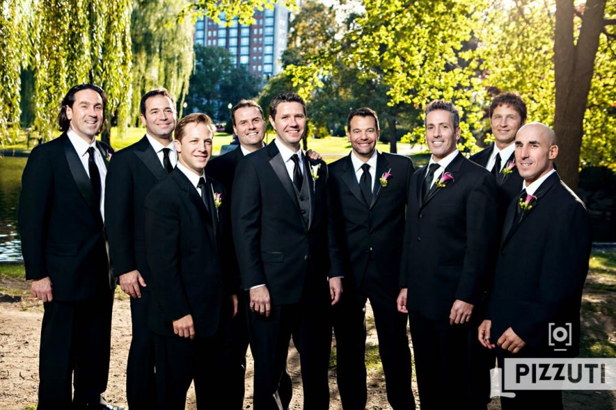Groomsmen Portrait - Boston Public Gardens
