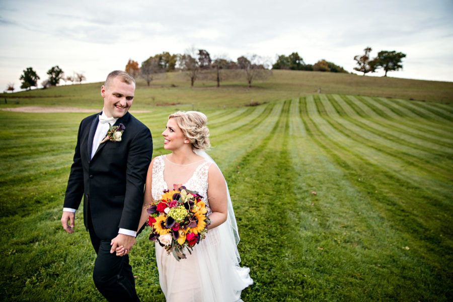 fall gibbet hill wedding field