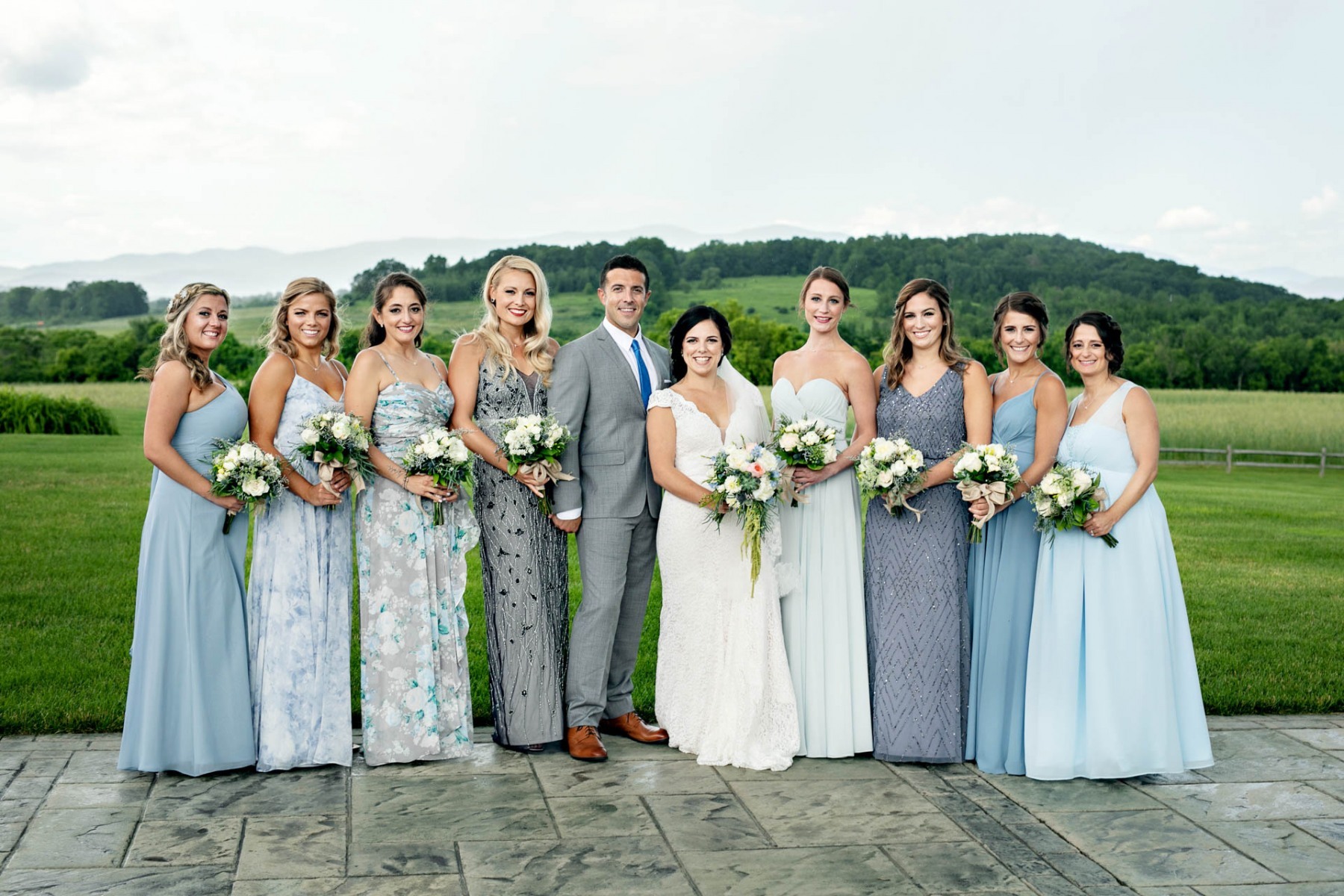 bridal-party-vermont-farm-wedding