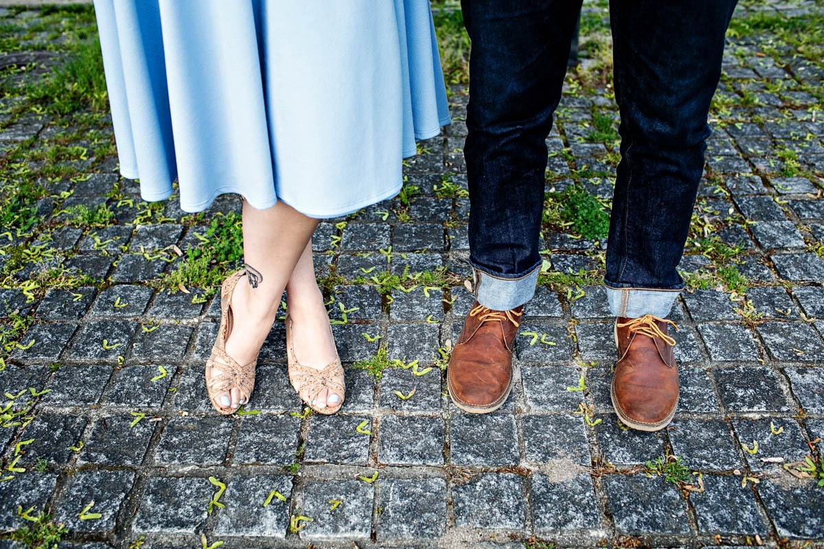 engagement session prospect hill park shoes