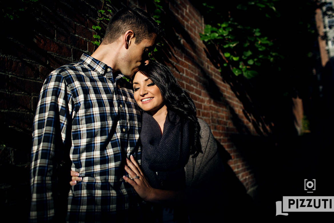 Beacon Hill Engagement in the Fall