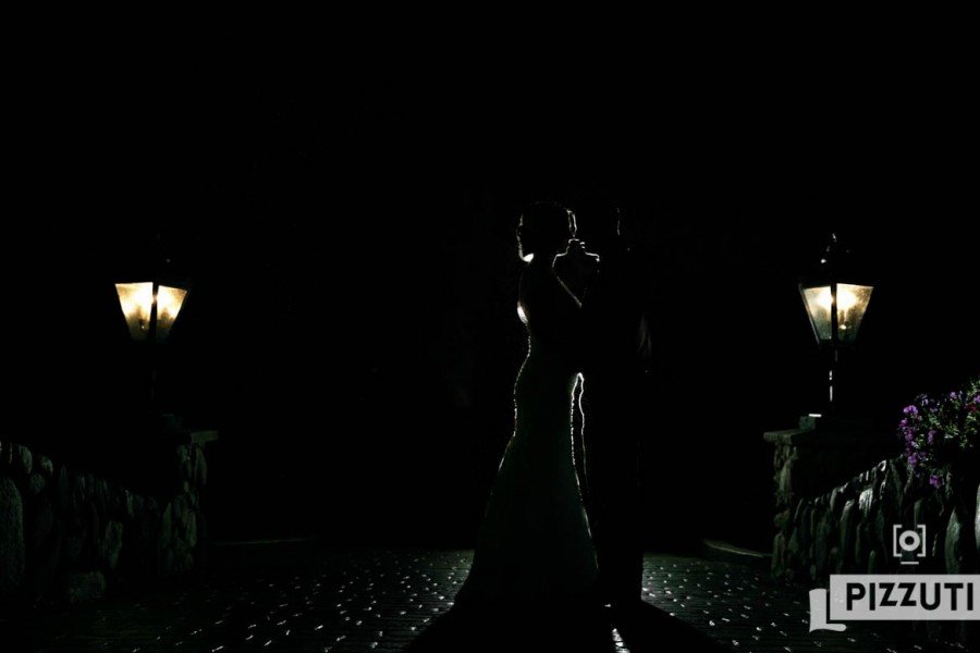 bride and groom, silhouette, Tewksbury Country Club
