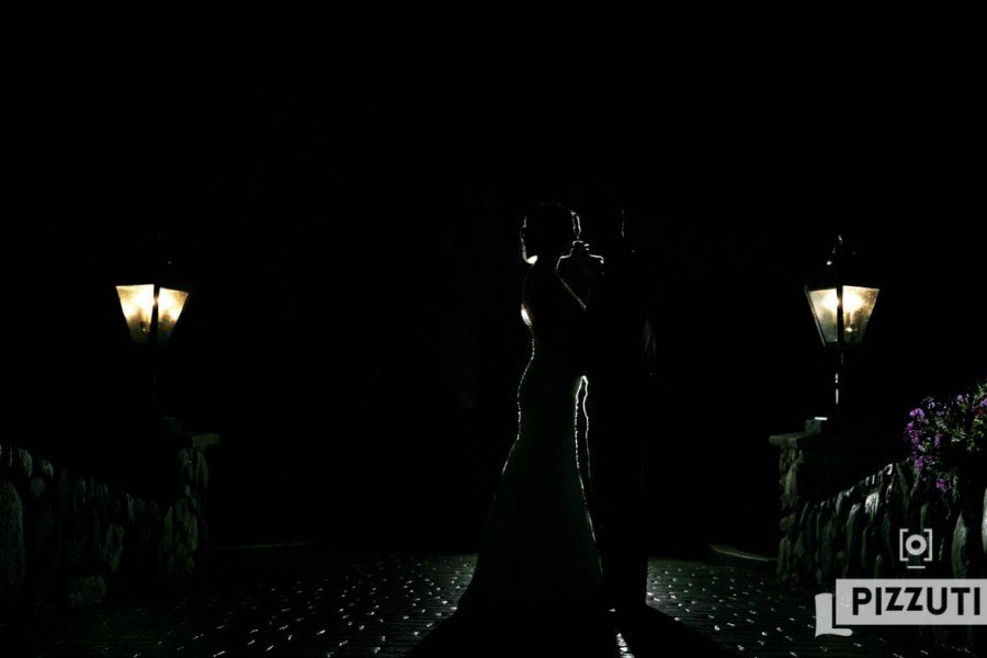 bride and groom, silhouette, Tewksbury Country Club