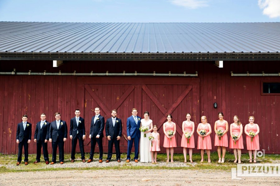 waterville valley wedding party photo